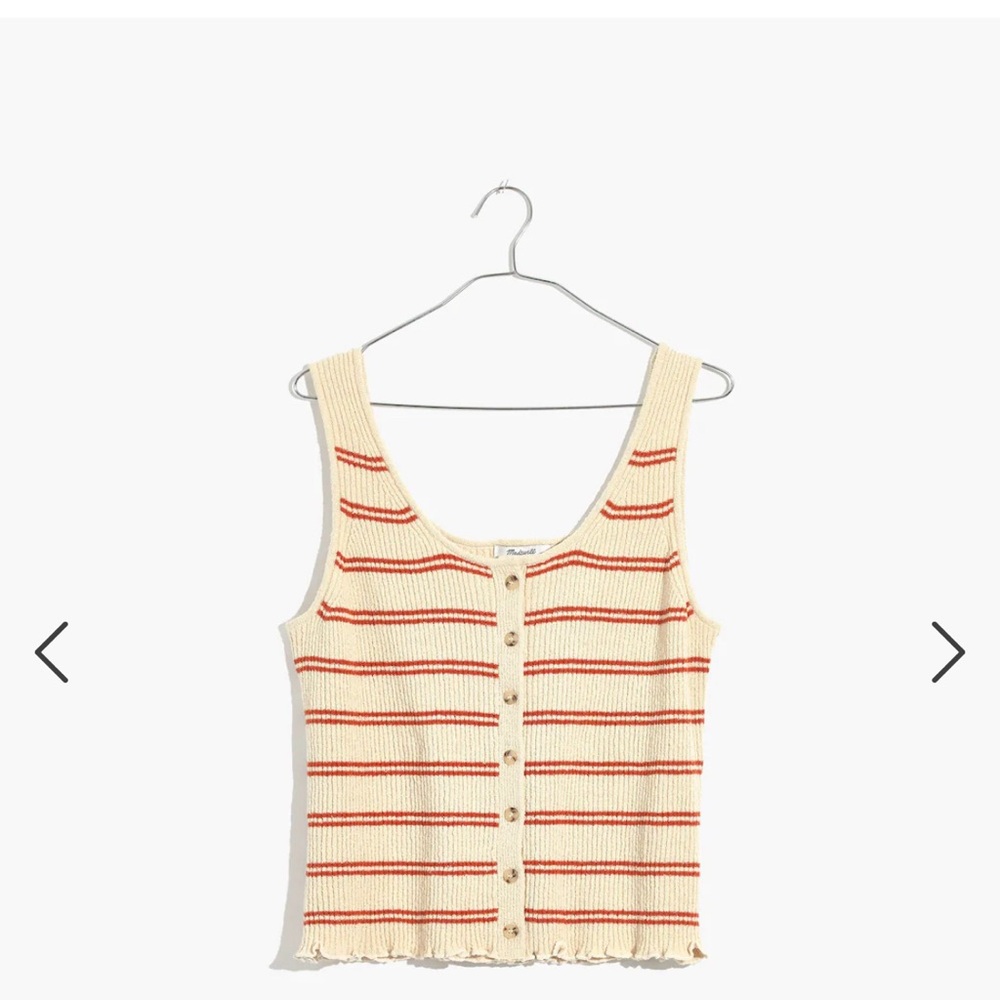 Button-Front Sweater Tank - Picture 3 of 3